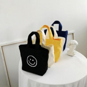 스마일 캔버스 에코백