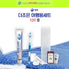 더조은 여행용세트 109호, 2080치약50g, 칫솔, LG샴푸, LG린스, 비누, 비누곽