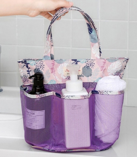 슬로라 메쉬망 포켓 샤워 파우치 사우나 목욕 그물가방 #2