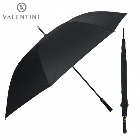 발렌타인 75x8 폰지 무지 무 검정 장우산 #2