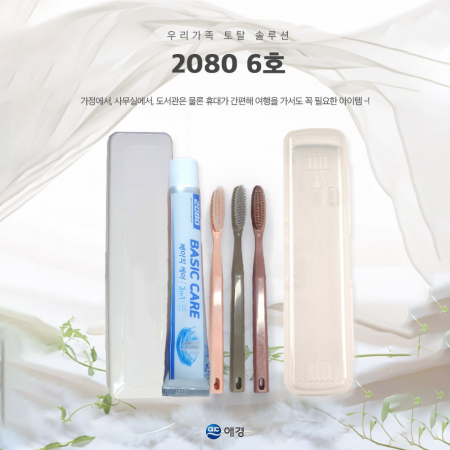 2080 6호 2080 베이직케어 치약 50g + 칫솔 + 케이스 #2