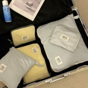 슬로라 초경량 정리백 여행용3종 파우치