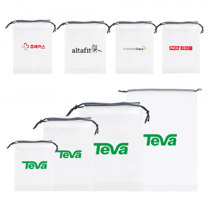 반투명 다용도 방수 EVA 끈파우치 4종