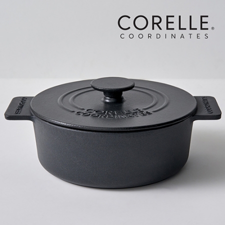 코렐 코디네이츠 무쇠 애슐리 22cm 전골냄비 (레드, 무광블랙, 아이보리) #3