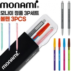 모나미 153클립0.5mm 흑 + 트리피스파스텔0.7mm + 153스틱비비드0.7mm 3P세트