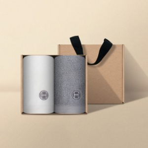 [송월타올] 호텔컬렉션 클래식36 핸드타올 2매 크라프트세트