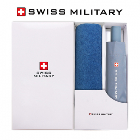 스위스밀리터리 친환경 3단수동 우산+150g면사타올 세트 #2
