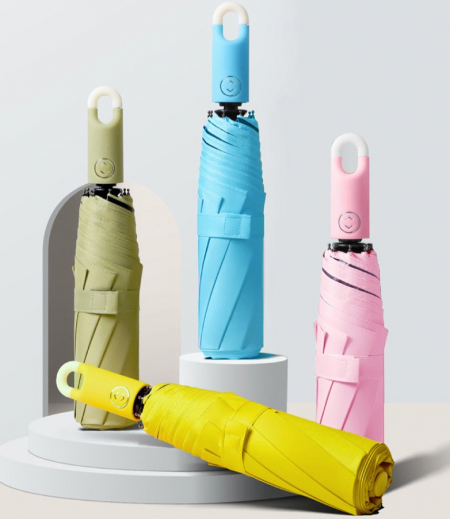 완전 전자동 3단 UV자외선차단 우산 후크 고리형 #2