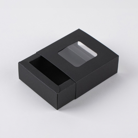 인기박스 창문형 슬라이드 선물상자 블랙 #2