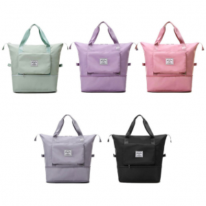 휴대용 접이식 보스턴백 확장형 폴딩백 접이식 파우치형 보조가방