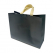 다회용가방 코팅 부직포 PP 똑딱이 쇼핑백 검정 330x280x120 // 로고인쇄