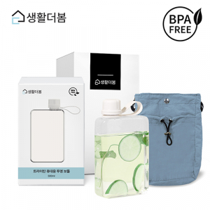생활더봄 실속형 나들이 선물세트, 트라이탄 보틀 + 올데이 나일론 크로스백