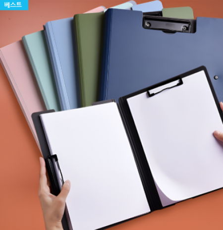 A3, A4 파일철 더블 클램프 문서 정리 결재판 도면집게판 9컬러 커버 방수 #2