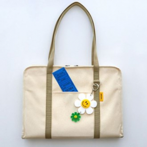 프론트 포켓 캔버스 아이패드 랩탑 백 L 15, 17인치