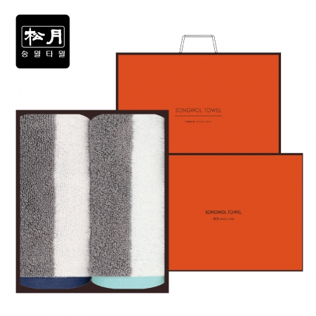 송월 30수 선염 컬러 런웨이 180g 2매입세트 #2