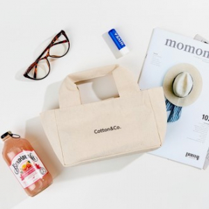 코튼앤코 옆폭 미니에코백 22x14x8(옆폭8)
