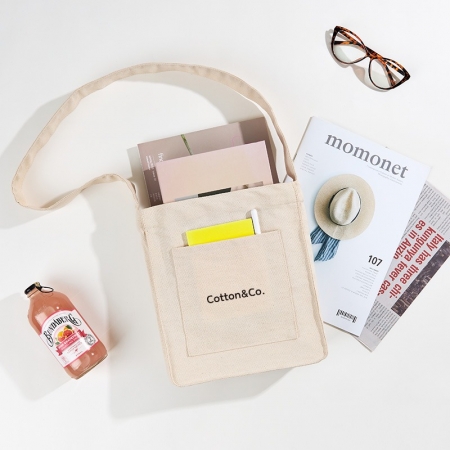 코튼앤코 옆폭 크로스에코백 24x27x8(옆폭8) #3