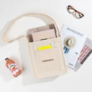 코튼앤코 옆폭 크로스에코백 24x27x8(옆폭8)