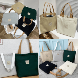 곰돌이 미디움 점보 2가지사이즈 에코백 다용도 초경량 숄더백 에코백 행사용 선물용 가방 학원보조가방