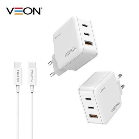 베온 네모 슬림 GaN PD65W PPS 3포트 초고속 가정용 충전기 #2