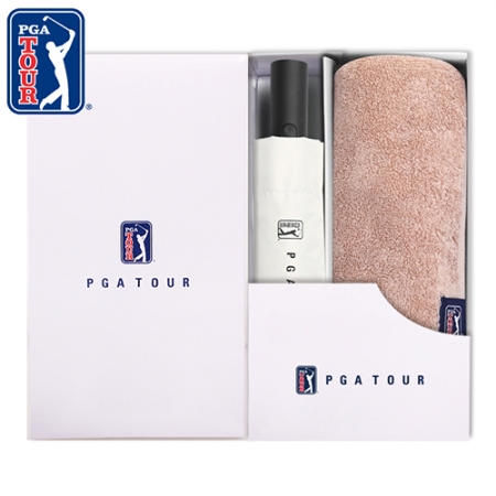 PGA 3단 완전자동 암막 세이프티 우양산+180g모달사타올세트 #2