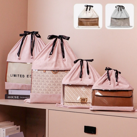 B164 스웨이드 스트링 더스트 백 복주머니 가방 4가지사이즈 인쇄 제작 답례품 행사 기념품 #3