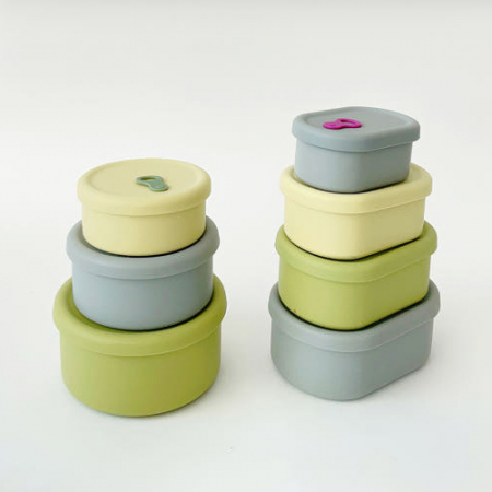 오로라 실리콘 스팀홀 밀폐용기 반찬통 도시락통 국내생산 #2
