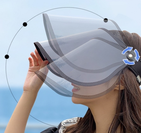 햇빛차단썬캡 자외선차단썬캡 챙넓은썬캡 외출용썬캡 #3