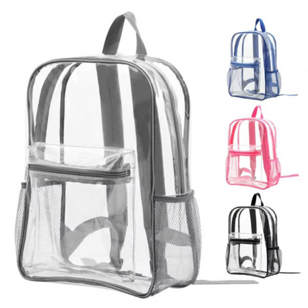 B163 글라스 투명백팩비치백 여행용배낭 인쇄 제작 #2
