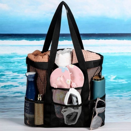 매쉬가방 비치백 수영장 물놀이 젖지않는 방수 숄더백 #2