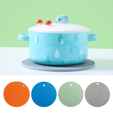 실리콘 냄비받침대 주방용품 원형 인턱션매트 다용도 #2