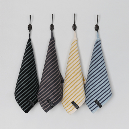 [송월타월] 호텔컬렉션 스트라이프 솔리드34 고리 핸드타올 1매 기념수건 답례품 #2