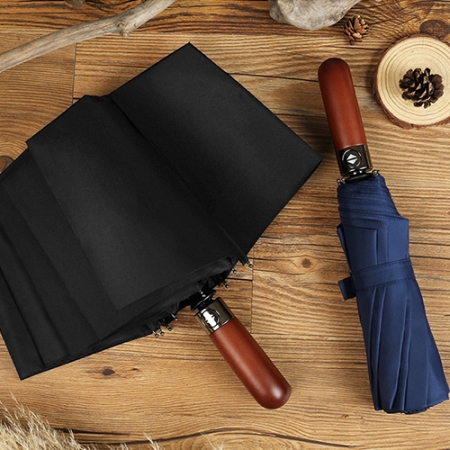 플로비아 고급 우드 자동 3단우산 #2