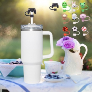 환경적인 빨대 커버 귀여운 디자인 이물질 방지