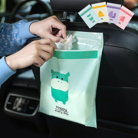 귀여운 캐릭터 붙이는 차량용 쓰레기 비닐 봉투 #2