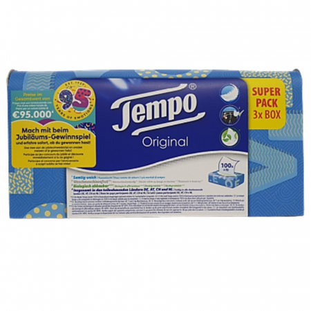 템포 프리미엄 미용 갑티슈 천연펄프 4겹 100매입 12팩 #4