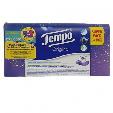 템포 프리미엄 미용 갑티슈 천연펄프 4겹 100매입 12팩 #5