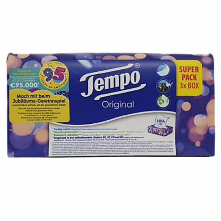 템포 프리미엄 미용 갑티슈 천연펄프 4겹 100매입 #5