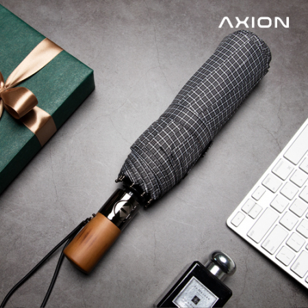 엑시온 심플우드체크3단우산 #3