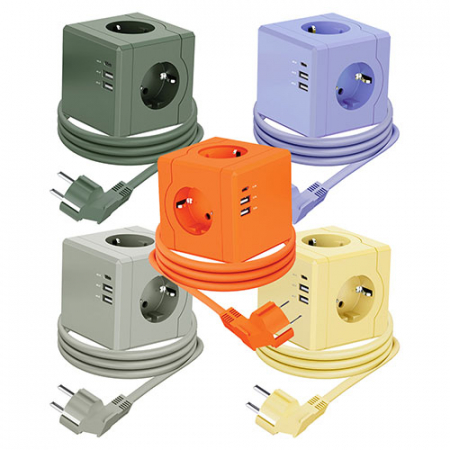 티메코 SF02 SF코팅 큐브멀티탭 와이어형 1.8M #2