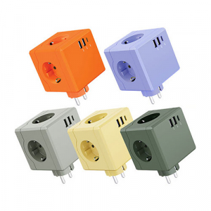 티메코 SF01 SF코팅 큐브멀티탭 플러그형