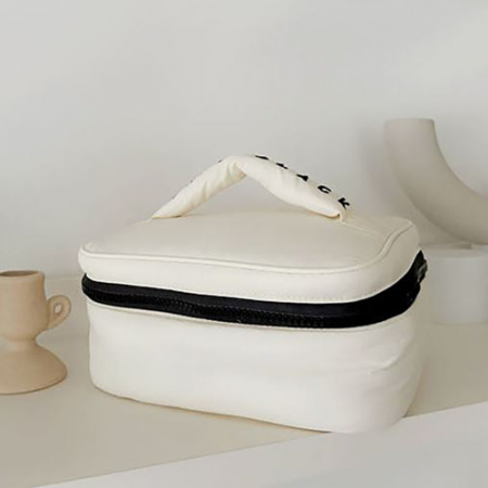 스퀘어 패딩 핸들 화장품 파우치 이너백 #2