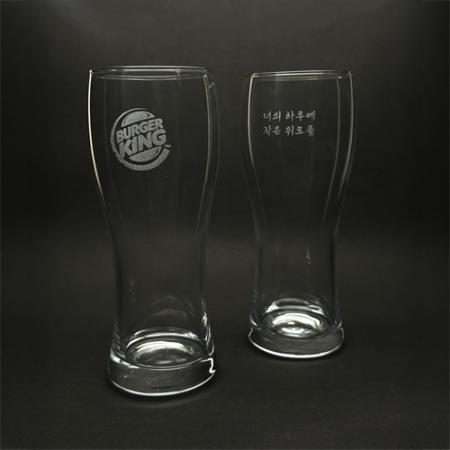 레이저 각인 맥주잔  비어 글라스잔 유리컵 480ml #3
