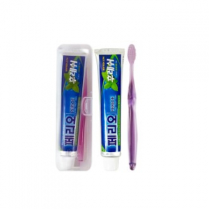 여행용세면도구 치약칫솔세트 건치365 맥스 투명칫솔P