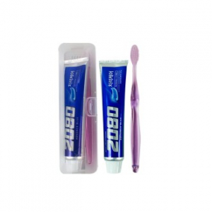 여행용세면도구 치약칫솔세트 건치365 맥스 투명칫솔E