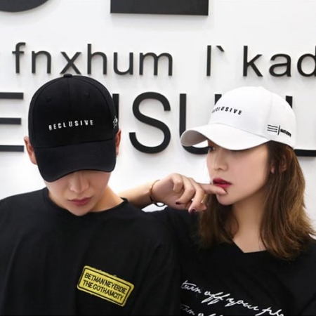 여자 야구모자 썬캡 볼캡 라운드 남친 여친 커플 코디 #2