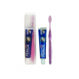 여행용세면도구 치약칫솔세트 건치365 투명칫솔PB