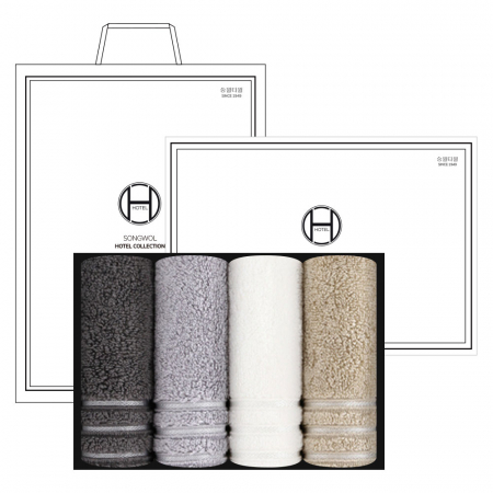 [송월타올] 호텔컬렉션 필라라인 190g 4매입 H #3