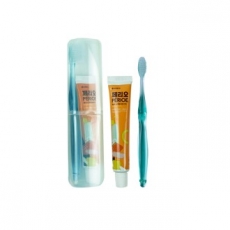 여행용세면도구 치약칫솔세트 건치365컵세트 투명칫솔P