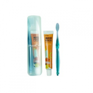 여행용세면도구 치약칫솔세트 건치365컵세트 투명칫솔P